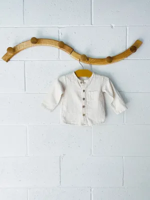 1  in the family Ecru Button Up Shirt, 9 months