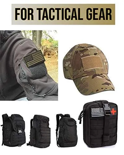 4 Pack Military Army US USA Flag Patch Emblem PVC United States of America Tactical Morale Patch for Hats Backpacks Caps Jackets   More