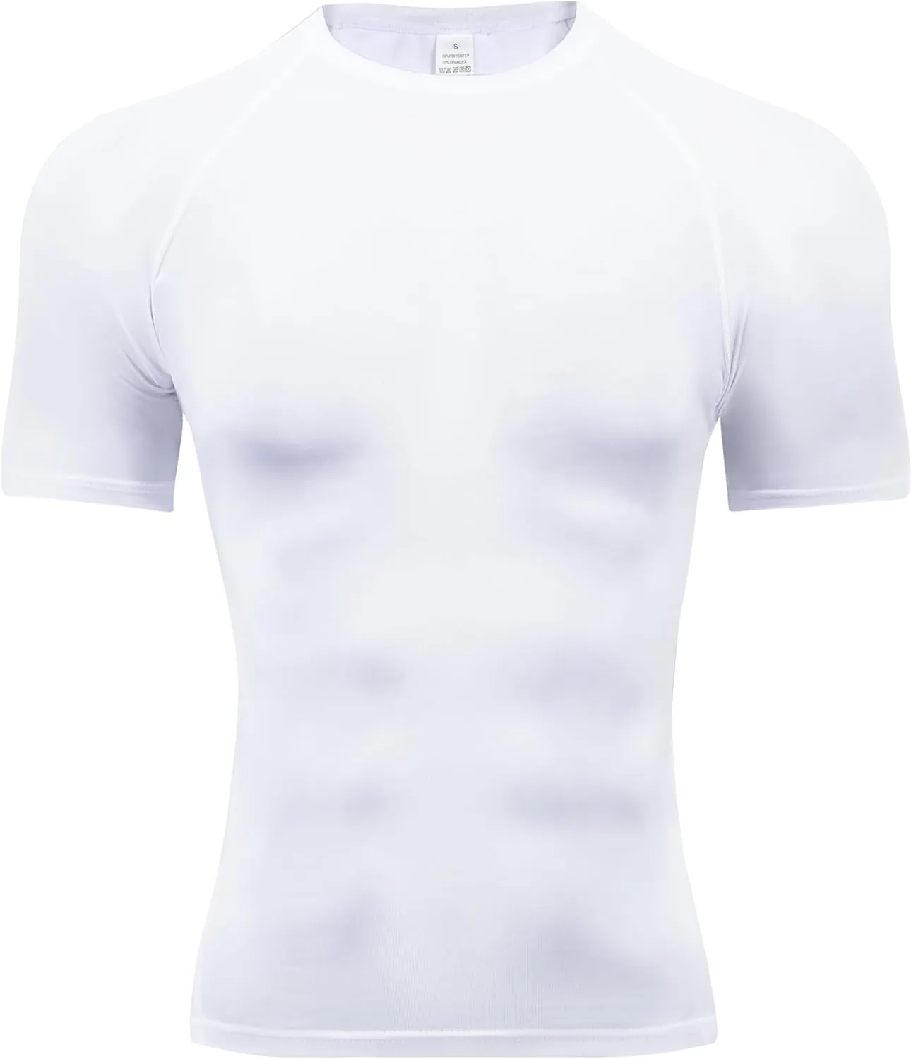 7 Pack Men's Compression Shirts Short Sleeve Slimming Workout Shirt for Gym Cool-Dry Athletic Undershirts