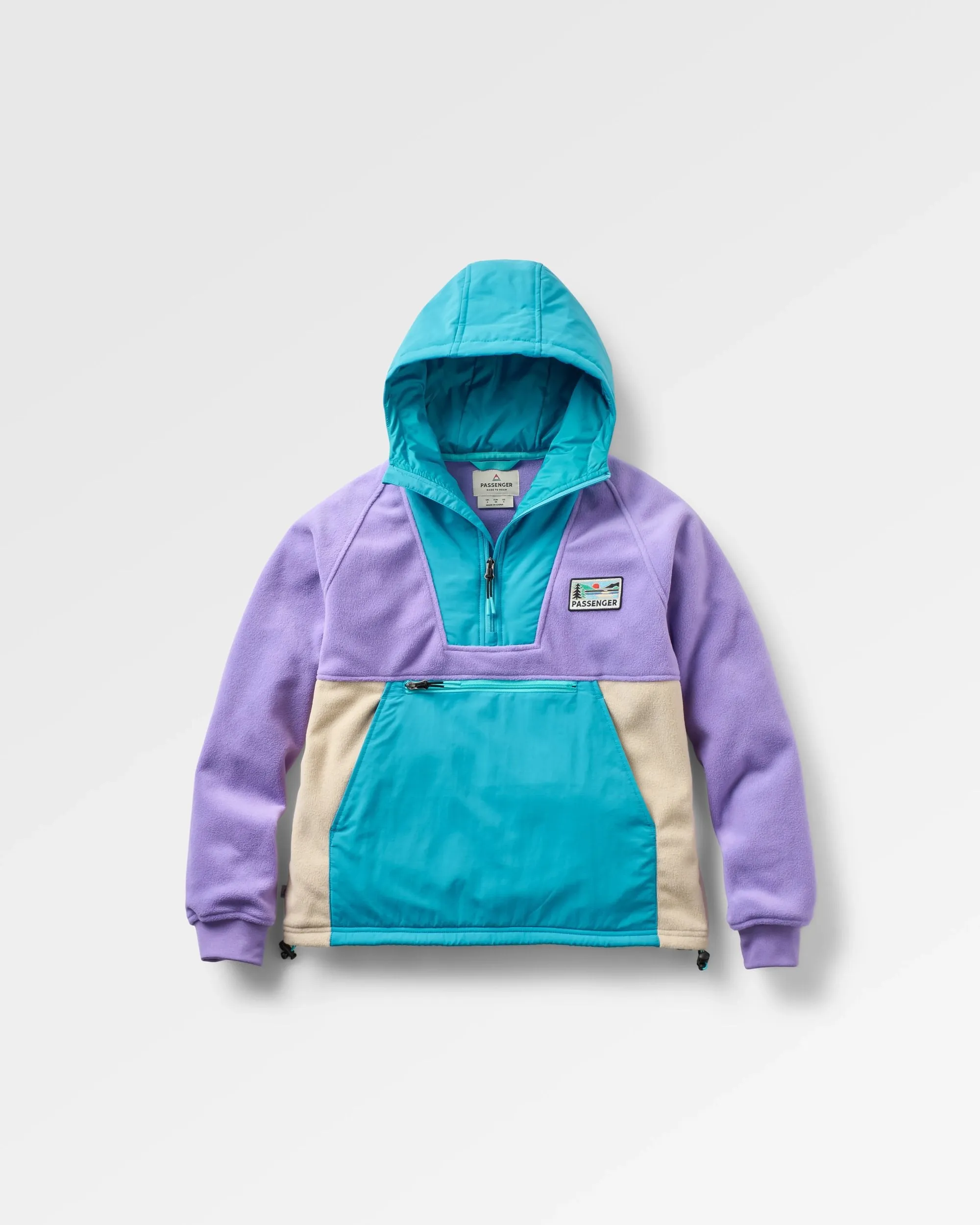 Alexander Recycled Hooded Polar Fleece - Retro Purple/Bluejay