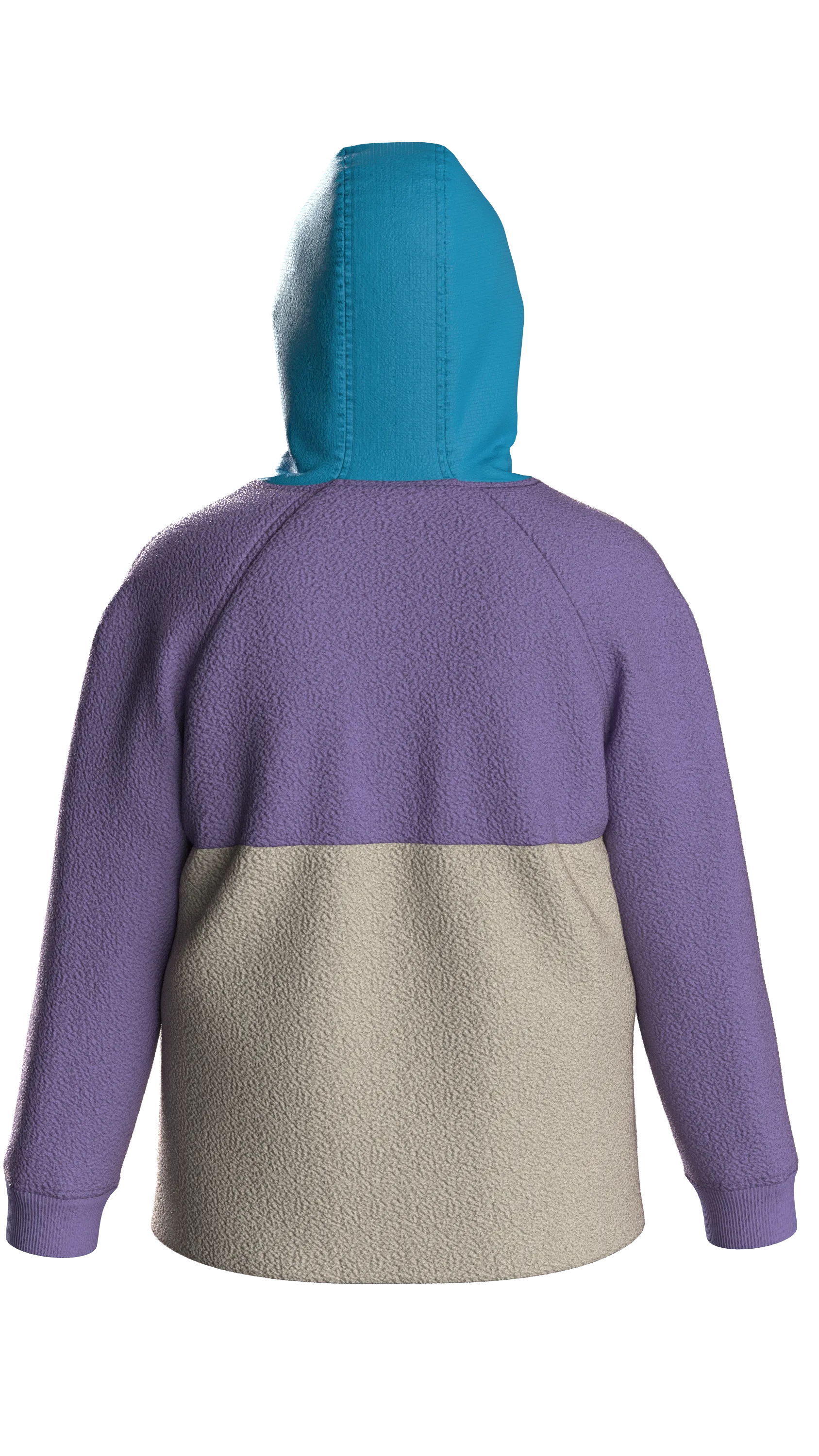 Alexander Recycled Hooded Polar Fleece - Retro Purple/Bluejay