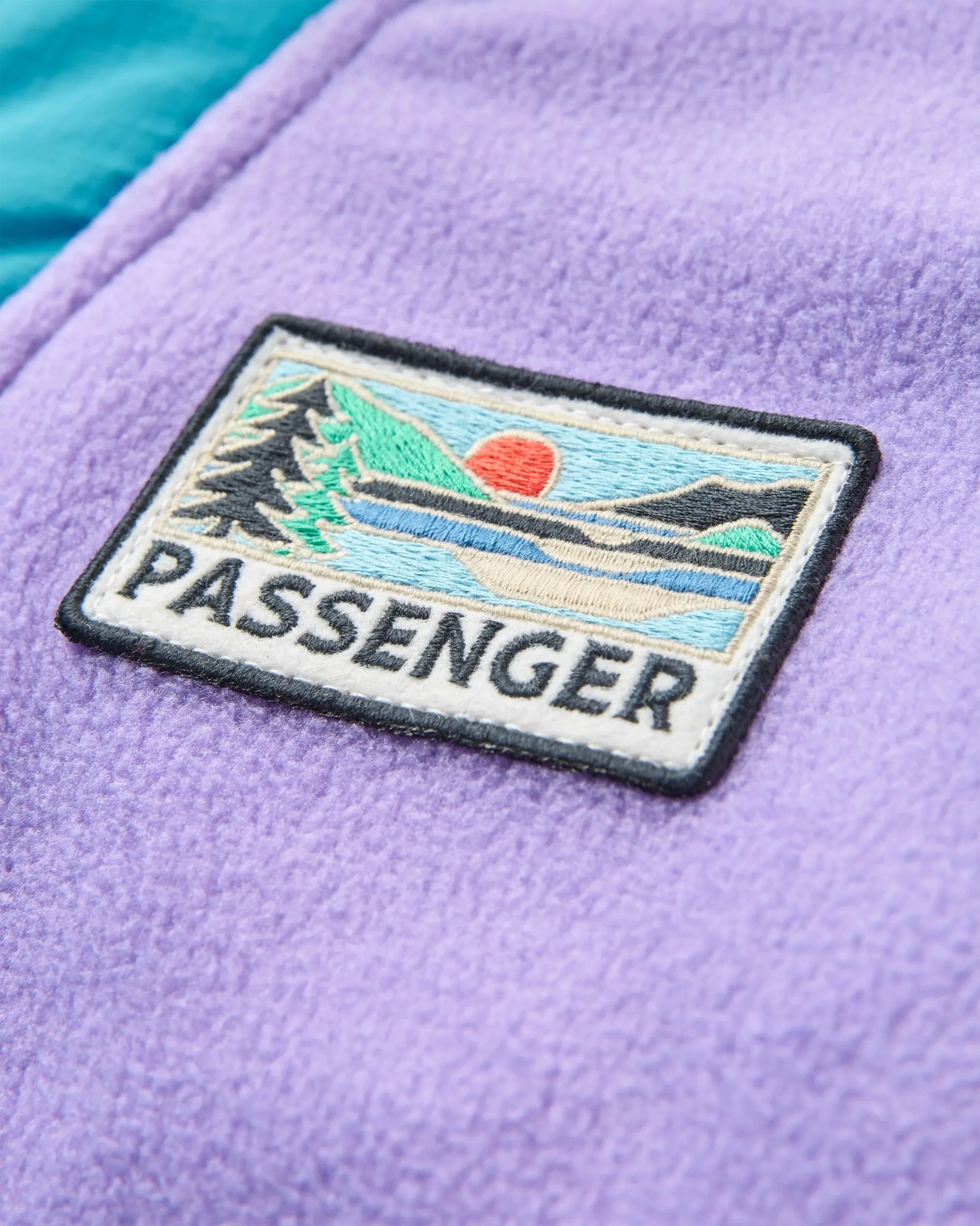Alexander Recycled Hooded Polar Fleece - Retro Purple/Bluejay
