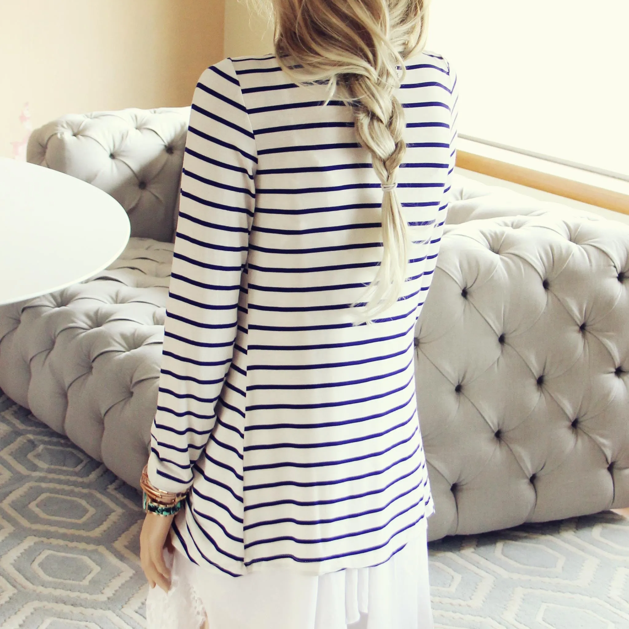 Basic Stripe Cardigan