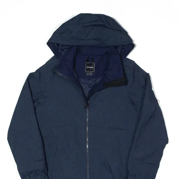 BERGHAUS Insulated Coat Blue Hooded Womens XS