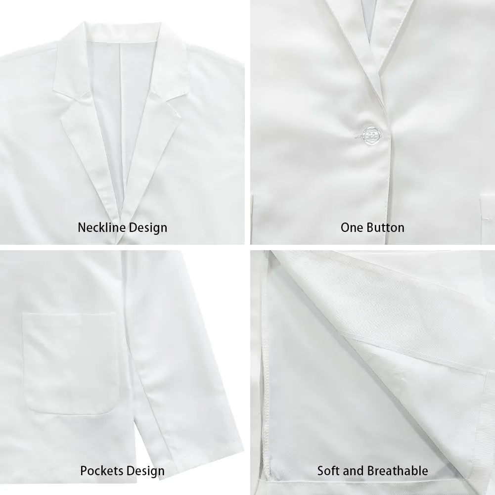 Blazer for Men Notched Lapel Suit Jacket Casual Business Jackets Sports Coats Slim Fit with Functional Pockets