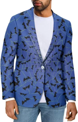 Blazer for Men Notched Lapel Suit Jacket Casual Business Jackets Sports Coats Slim Fit with Functional Pockets