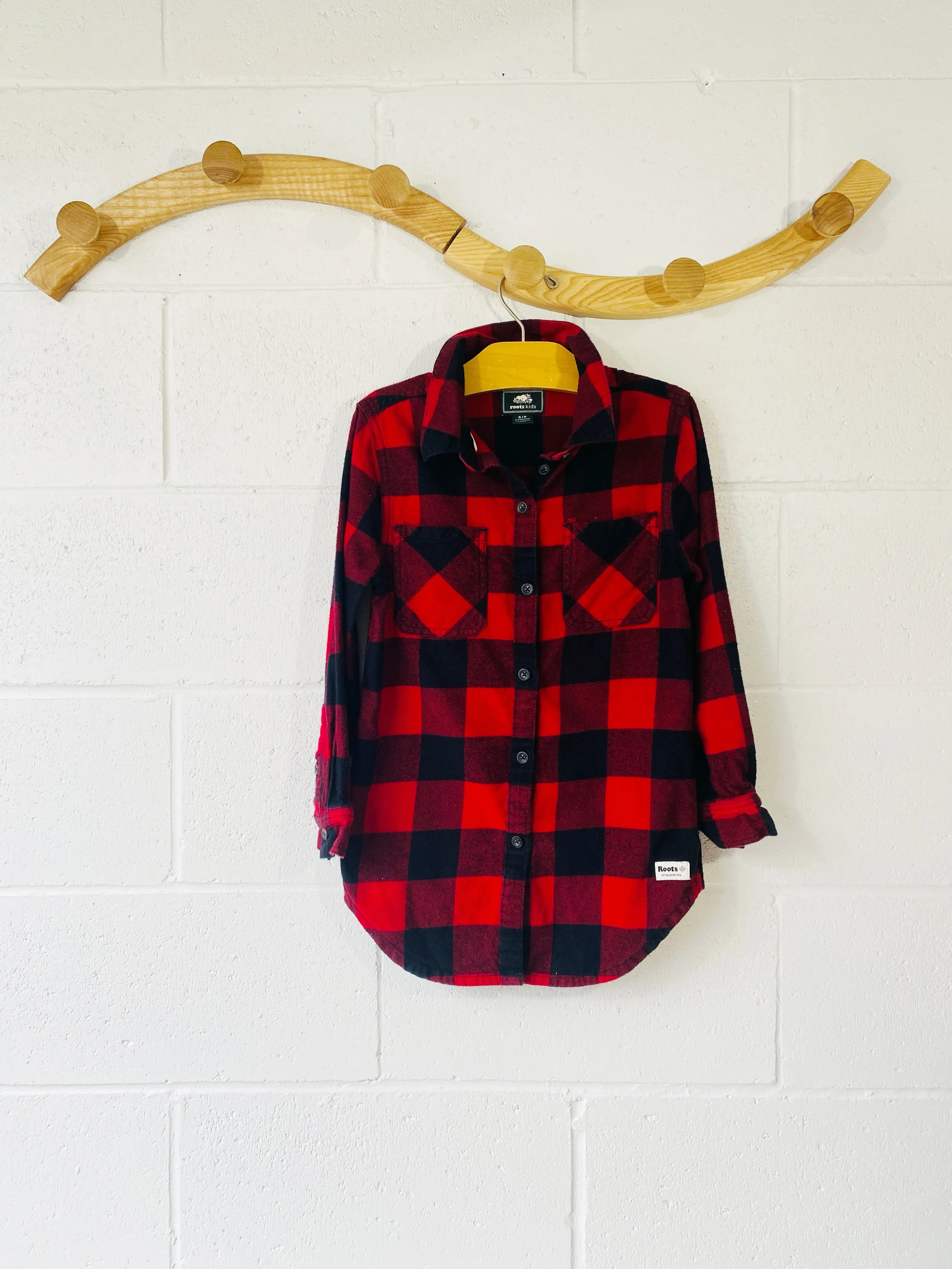 Buffalo Check Shirt Dress, 5-6 years (SM)
