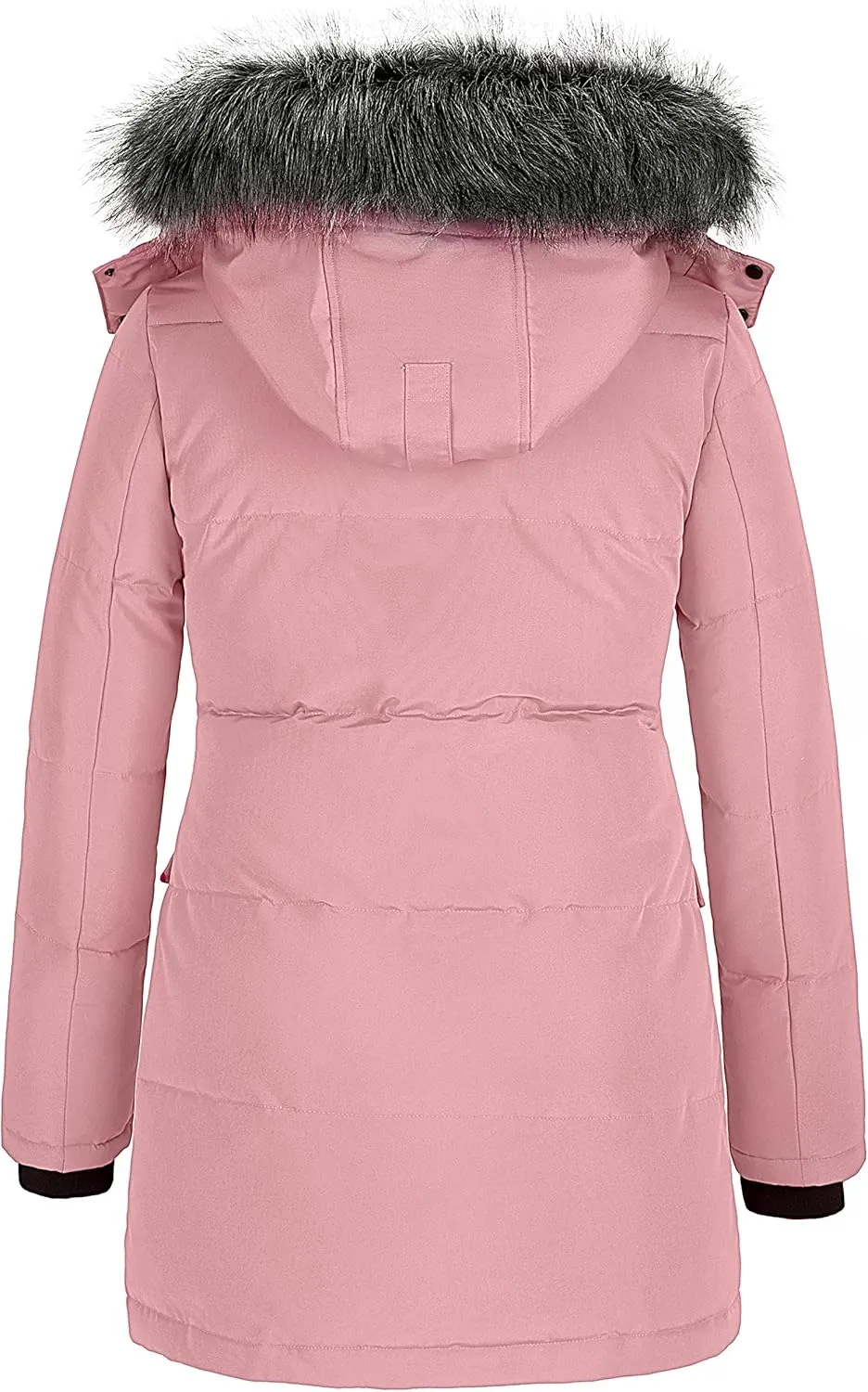 CHINMOON Women's Winter Coat Thickened Warm Parka Long Puffer Jacket