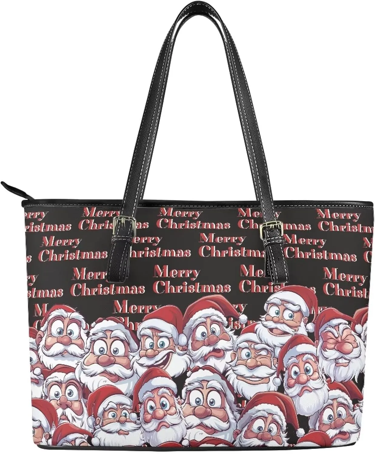 Christmas Tote Handbag for Women Functional Tote Laptop Bag for College Fashion Travel Bag Shoulder Bag