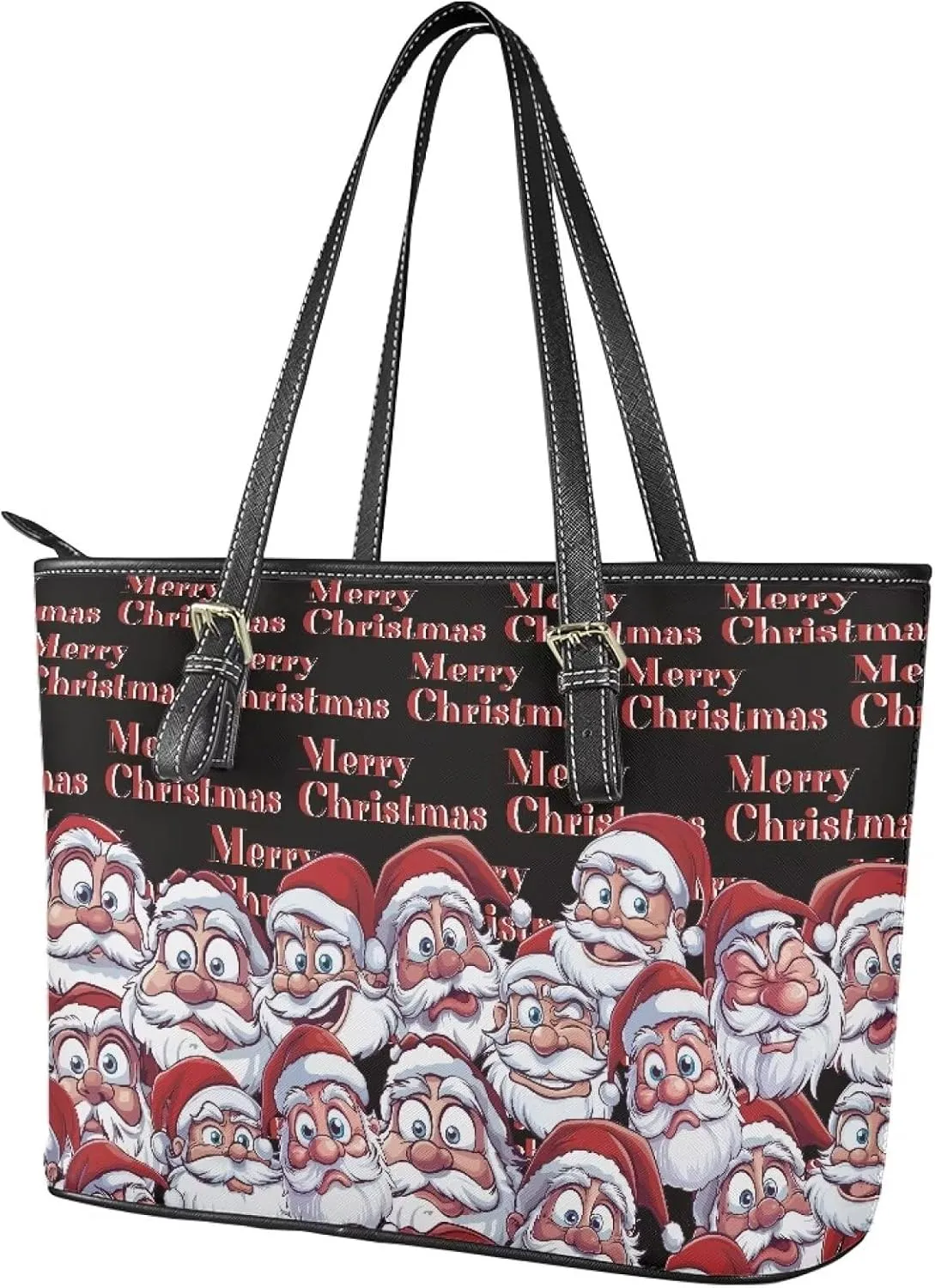 Christmas Tote Handbag for Women Functional Tote Laptop Bag for College Fashion Travel Bag Shoulder Bag