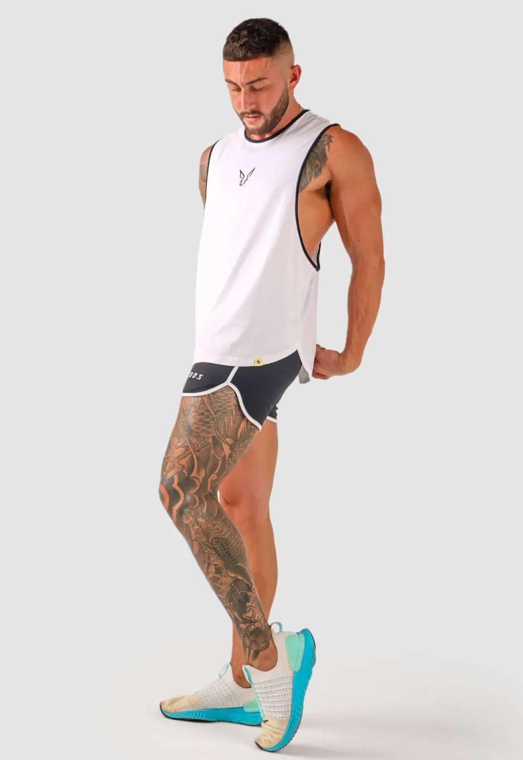 Core Drop Arm Tank - White