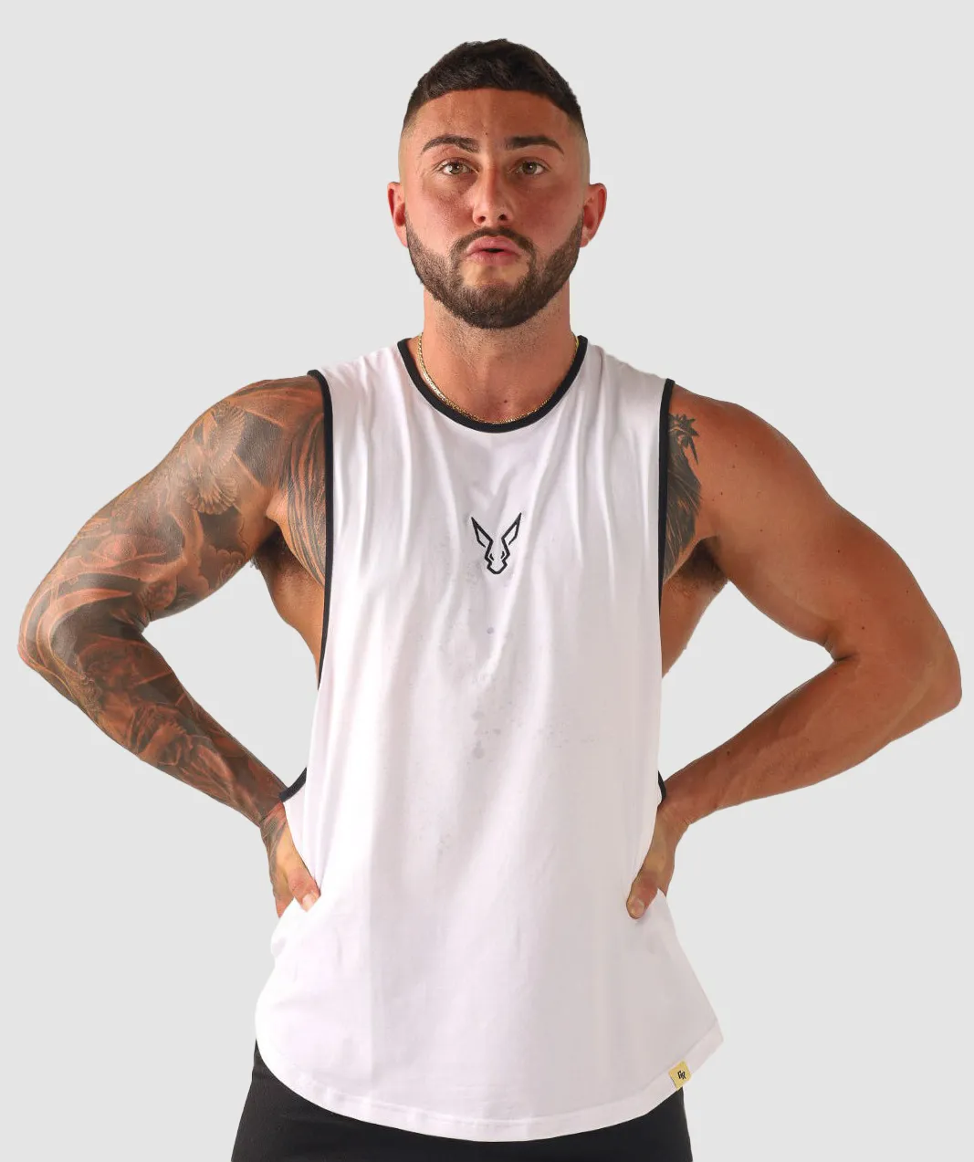 Core Drop Arm Tank - White