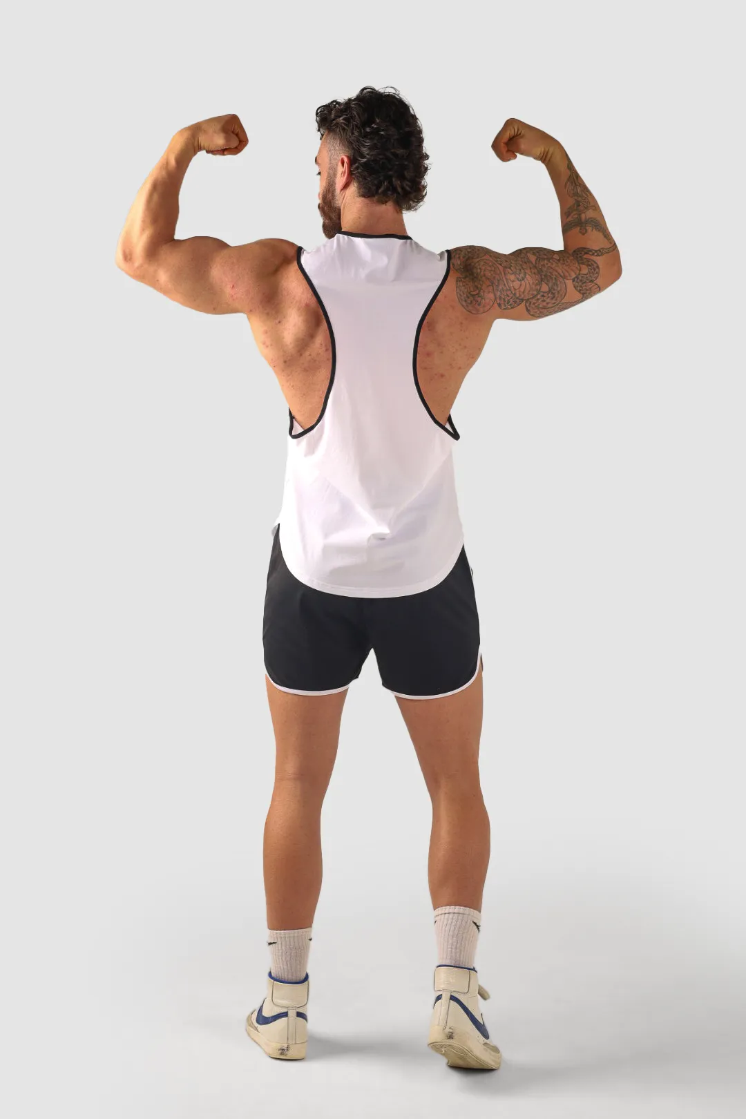 Core Drop Arm Tank - White