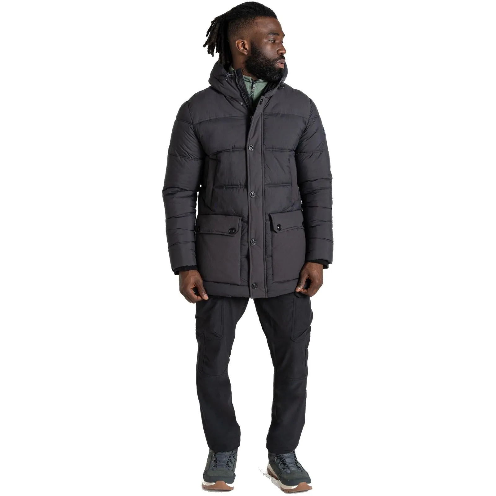 Craghoppers Mens Flynn Insulated Insulated Padded Hooded Jacket