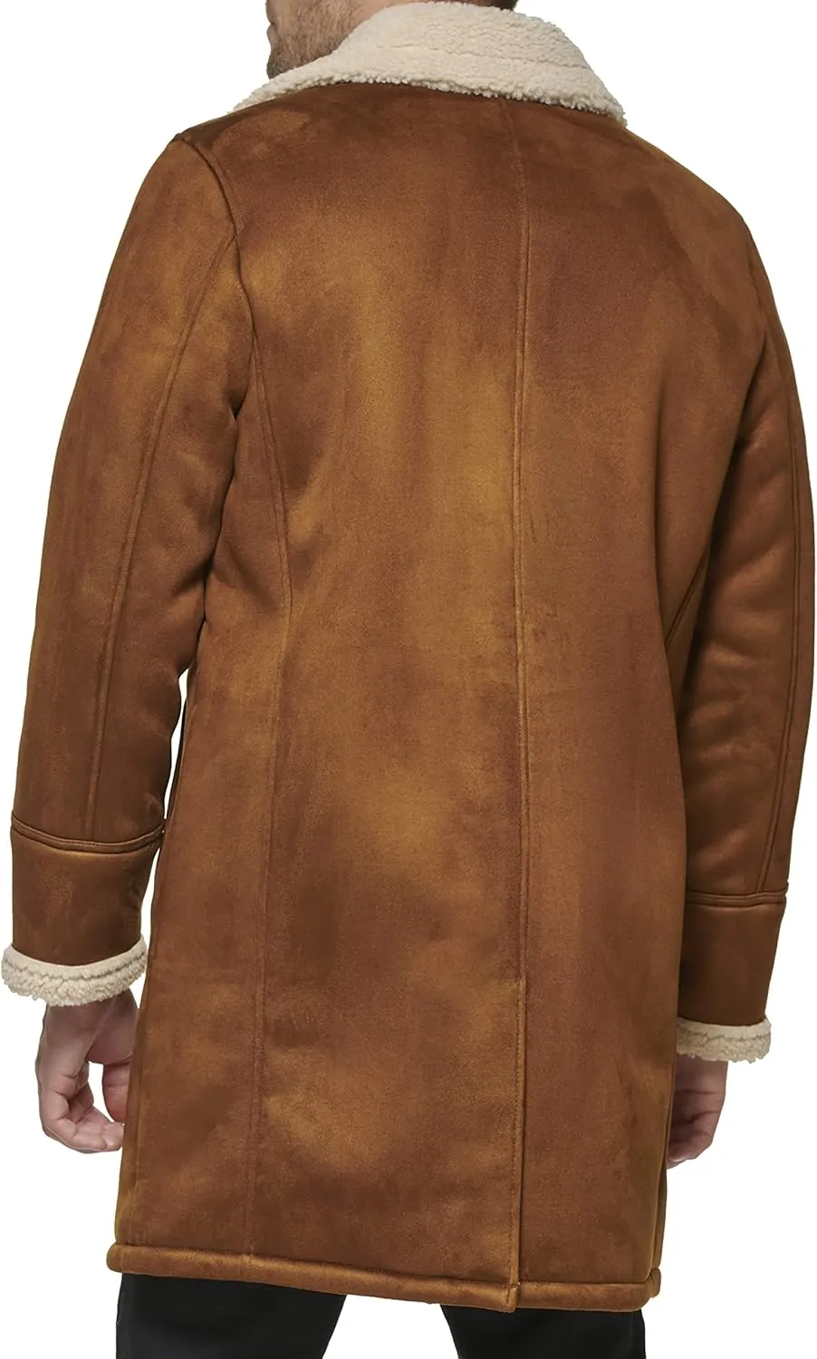 Dockers Men's Faux Shearling Midlength Overcoat