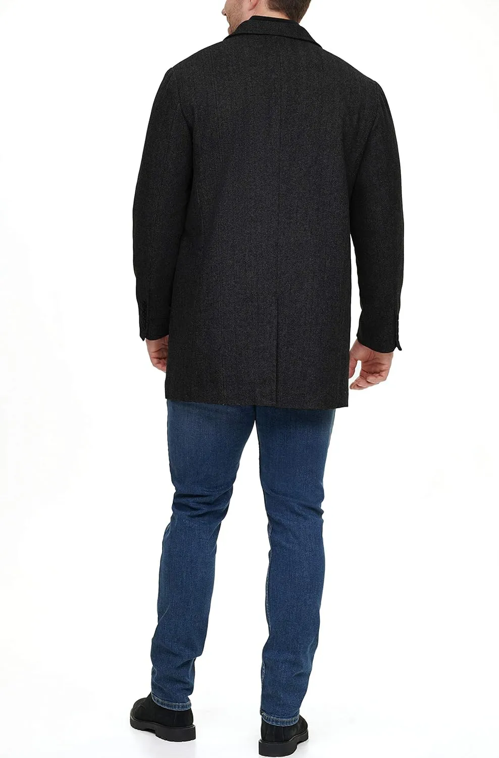 Dockers Men's Henry Wool Blend Top Coat (Regular and Big & Tall Sizes)
