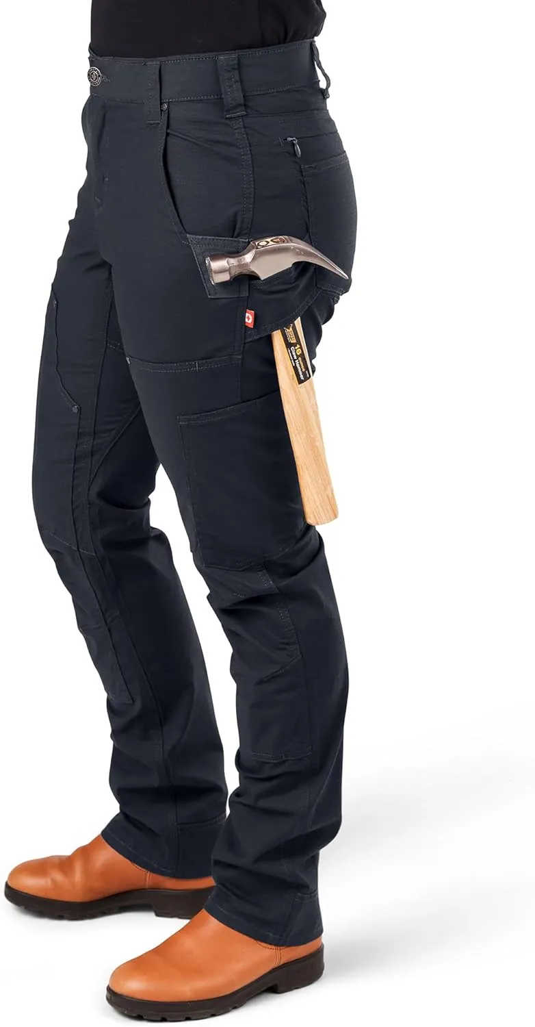 Dovetail Workwear Britt X Ultra Light Cargo Pants for Women, Straight Leg Fit, 13 Functional Pockets