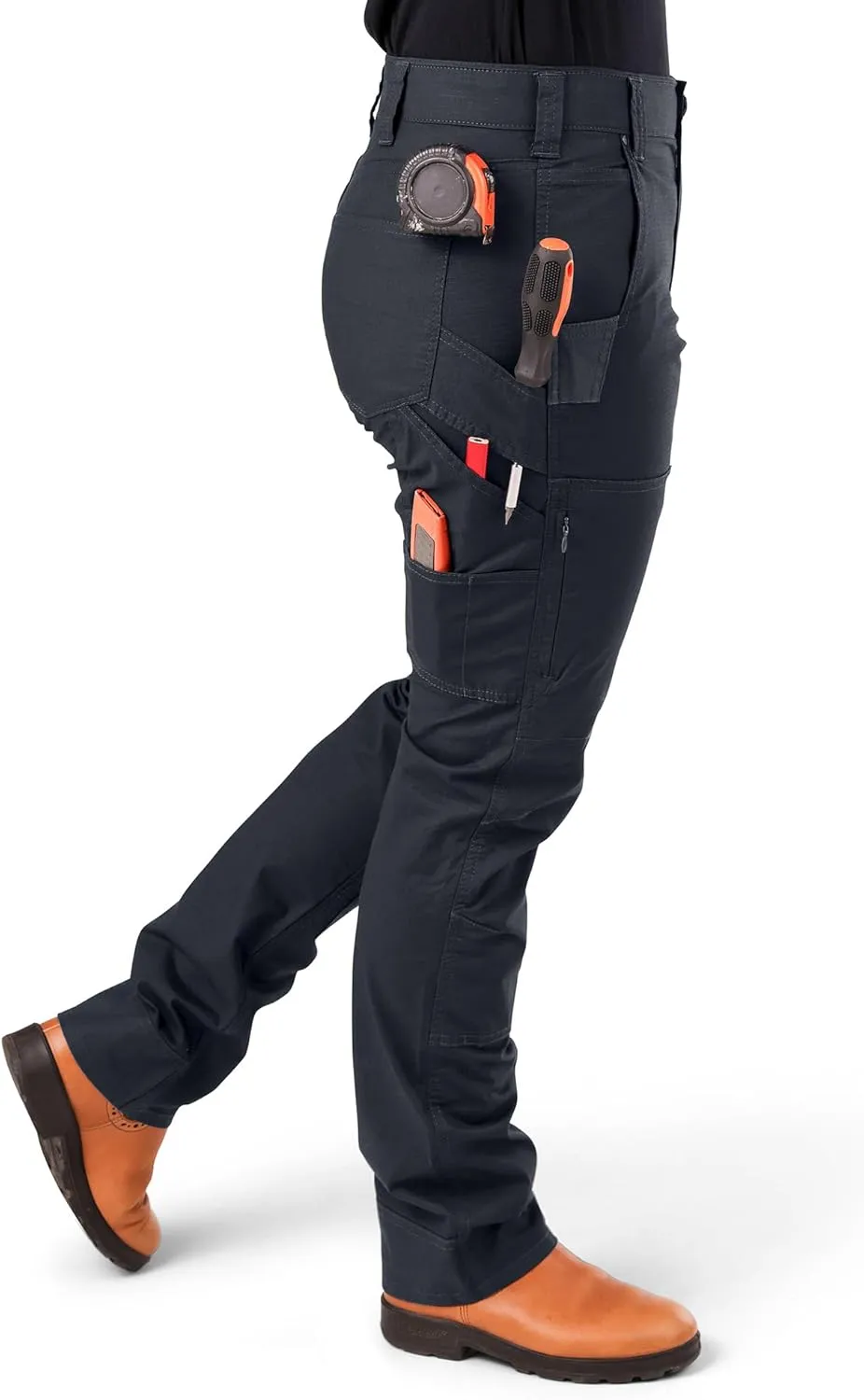 Dovetail Workwear Britt X Ultra Light Cargo Pants for Women, Straight Leg Fit, 13 Functional Pockets
