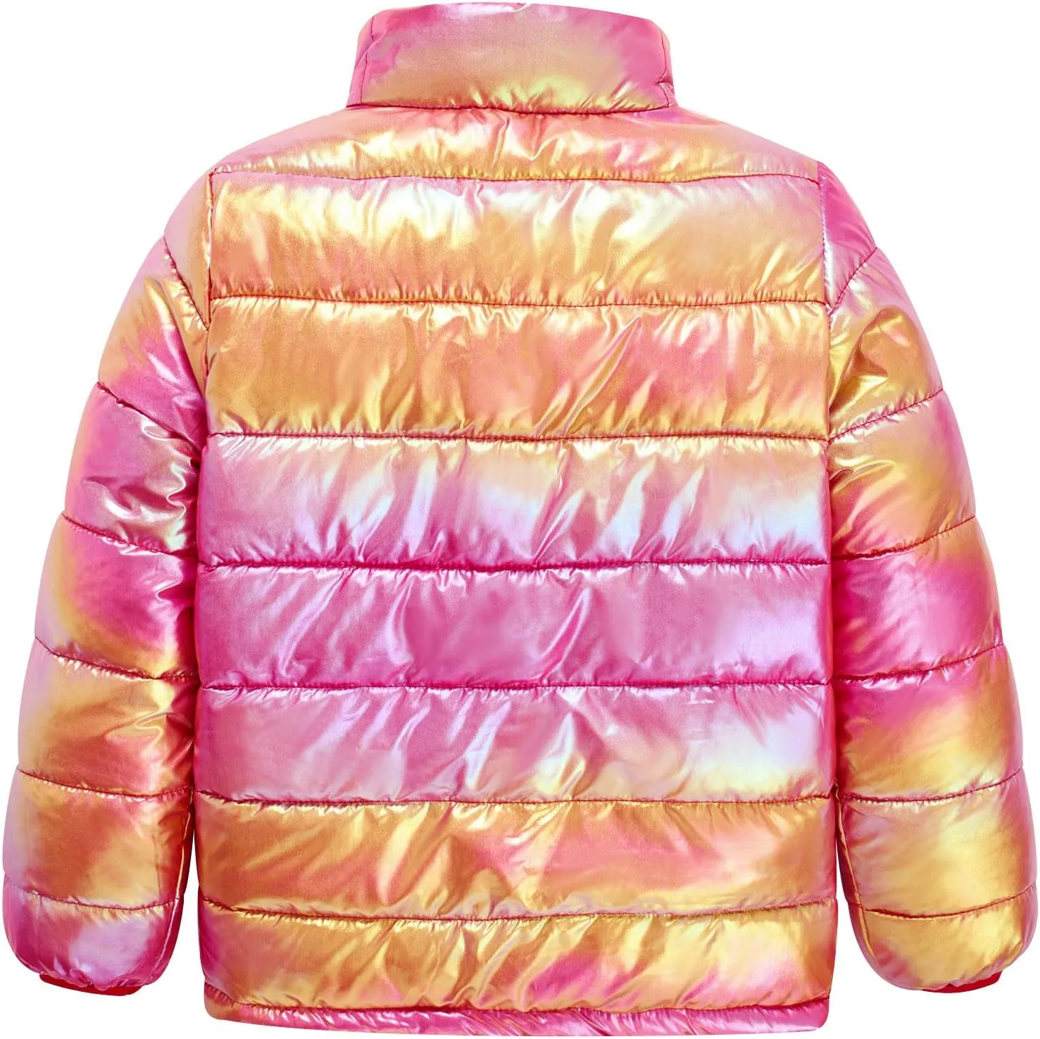 Enlifety 4-12T Girls Coat Long Sleeve Winter Jacket Lightweight Warm Puffer Outwear with Pocket