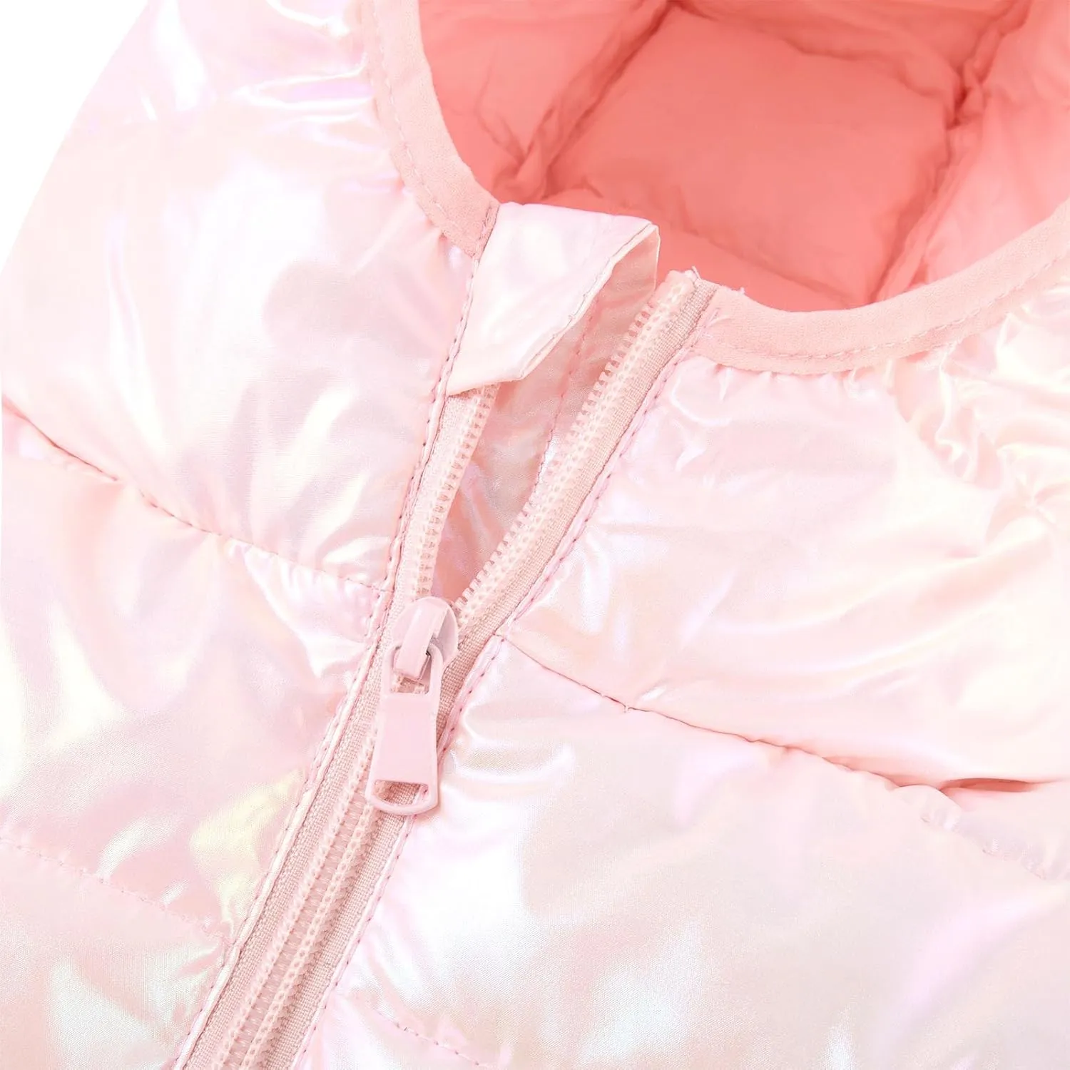Enlifety 4-12T Girls Jacket Lightweight Winter Coats with Pockets Warm Puffer Outwear