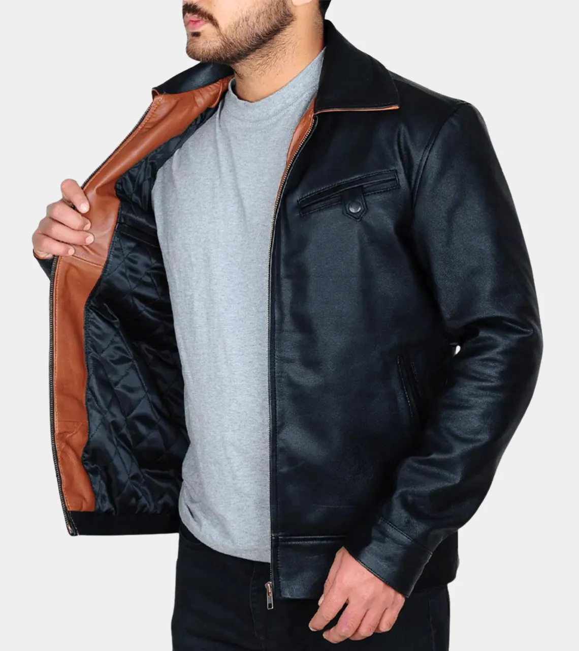 Estelle Men's Biker Leather Jacket