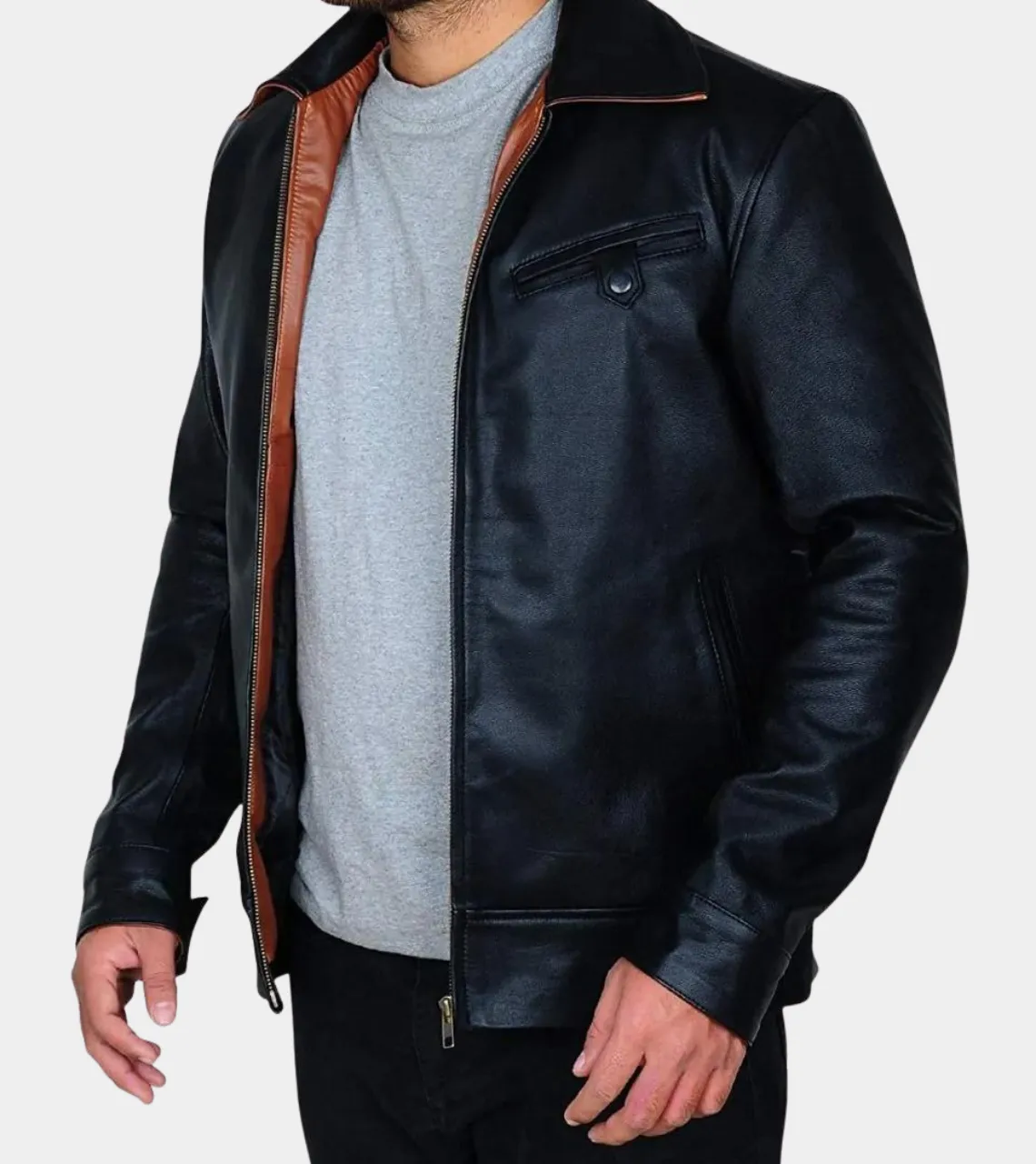 Estelle Men's Biker Leather Jacket