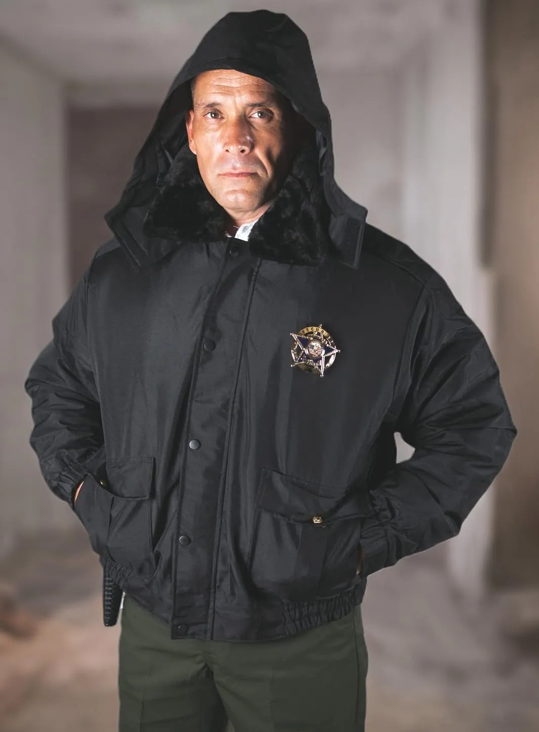 First Class 100% Nylon Oxford All Season Deluxe Plain and Security Bomber Jacket