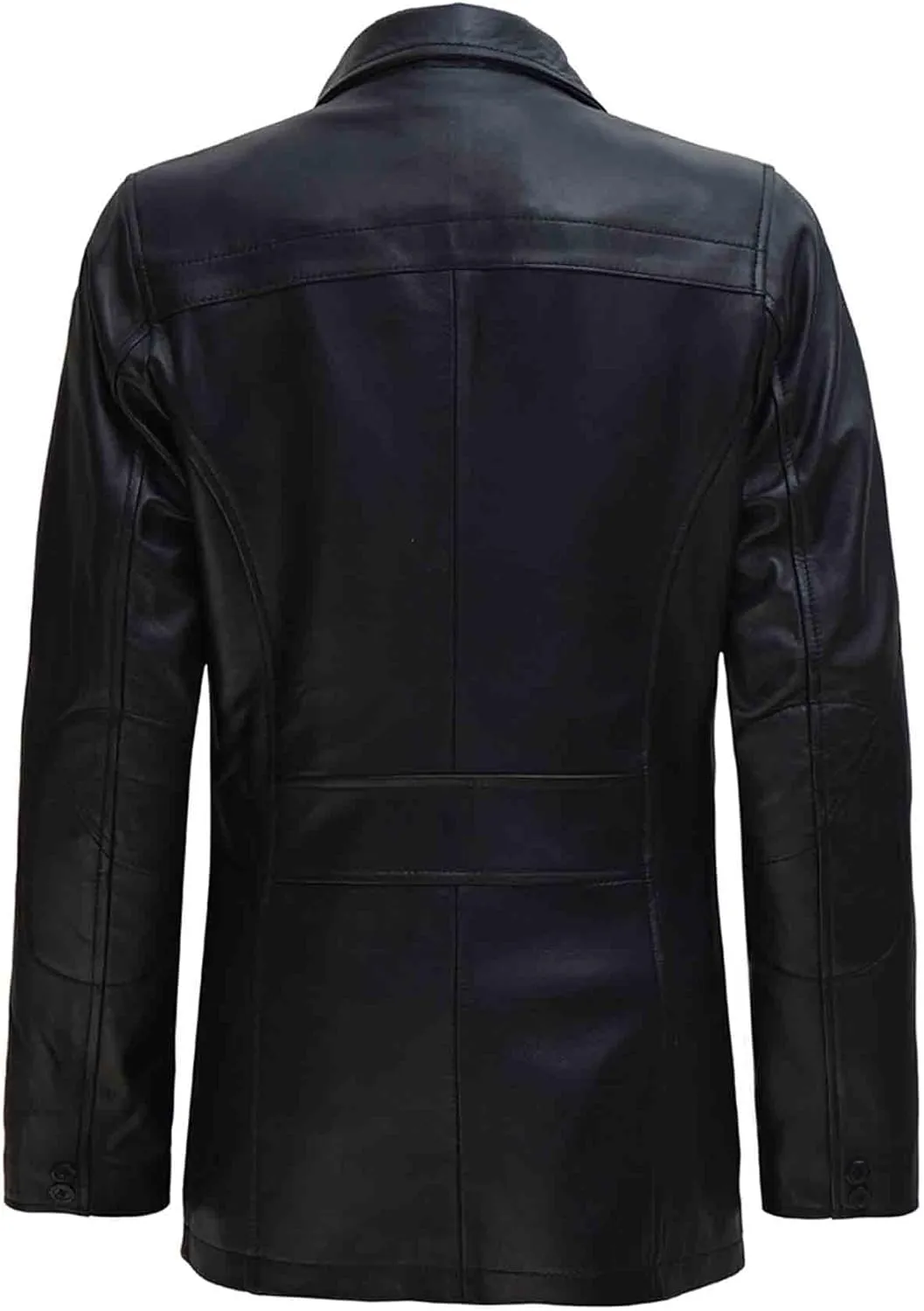 fjackets Lambskin Leather 3/4 Coat - A Fusion of Timeless Style & Modern Sophistication for Women