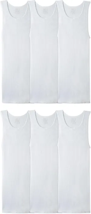 Fruit of the Loom Men's Sleeveless Tag Free Moisture Wicking Tank A-Shirt