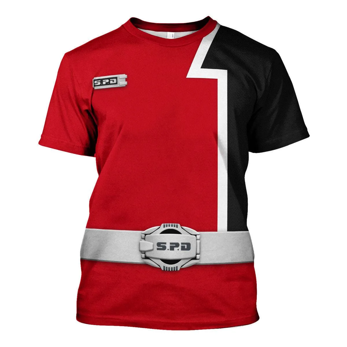 Gearhomie S.P.D Red Ranger Hoodies Sweatshirt T-shirt Sweatpants Hawaiian Tracksuit