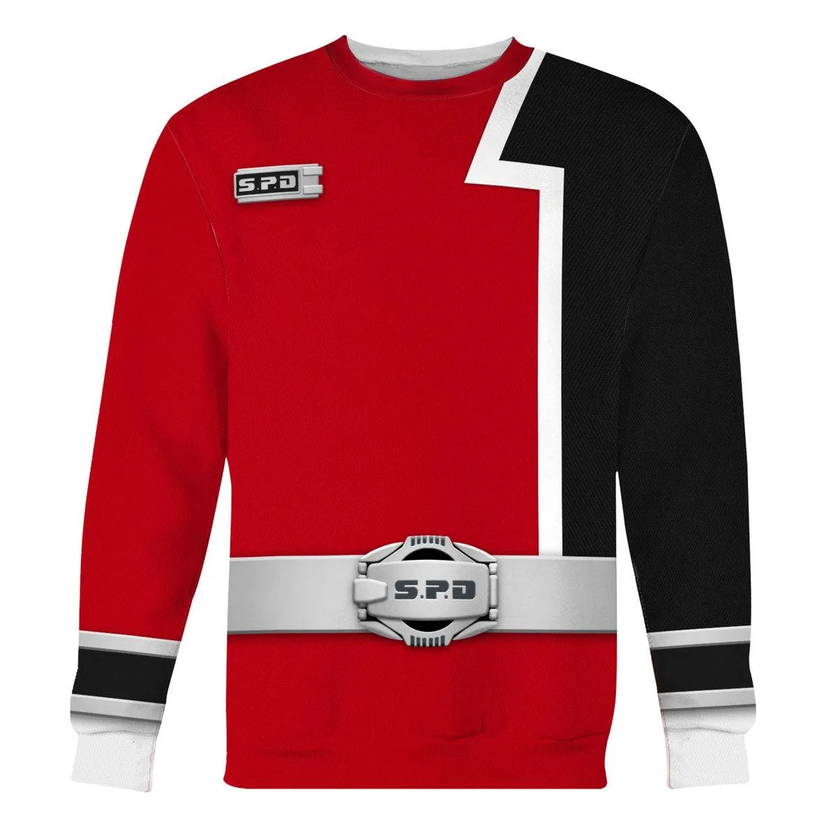 Gearhomie S.P.D Red Ranger Hoodies Sweatshirt T-shirt Sweatpants Hawaiian Tracksuit