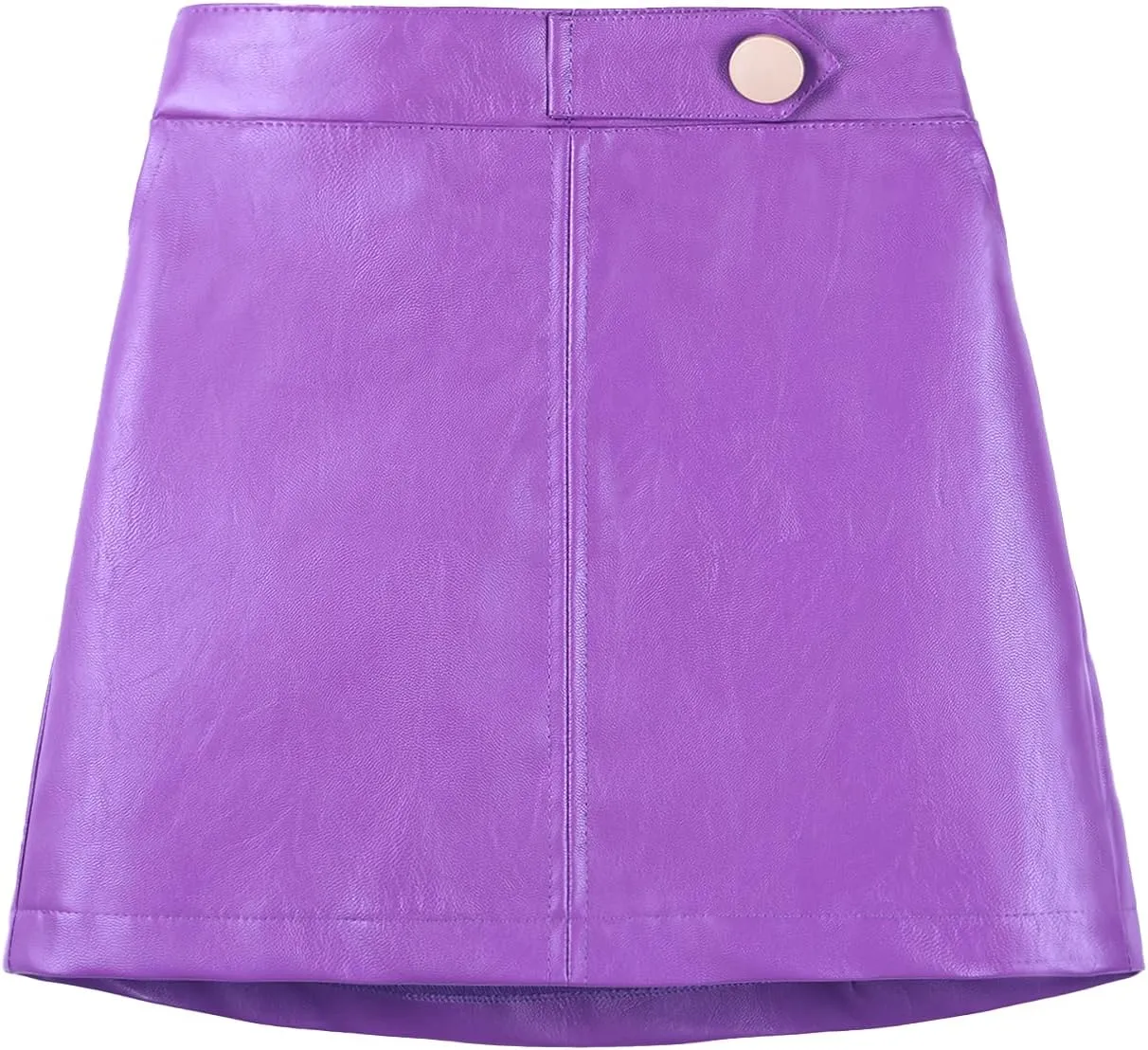 Girls and Toddler's Faux Leather Short Skirts,All Season Basic Skirts