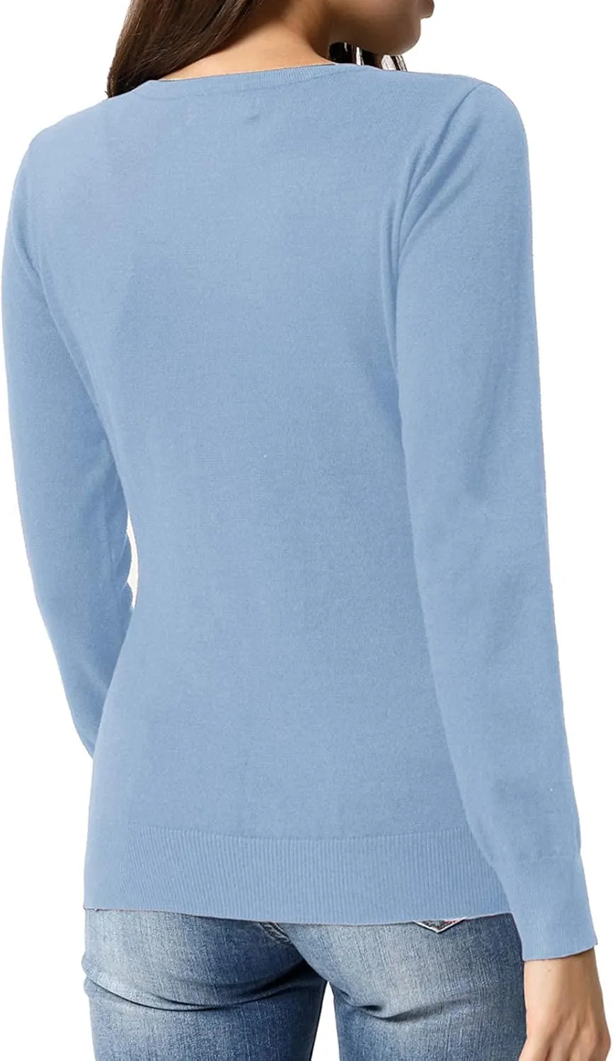 GRACE KARIN Women's Classic Long Sleeve Knit Cardigan Sweaters Casual Open Front Button Down Cardigan S-3XL