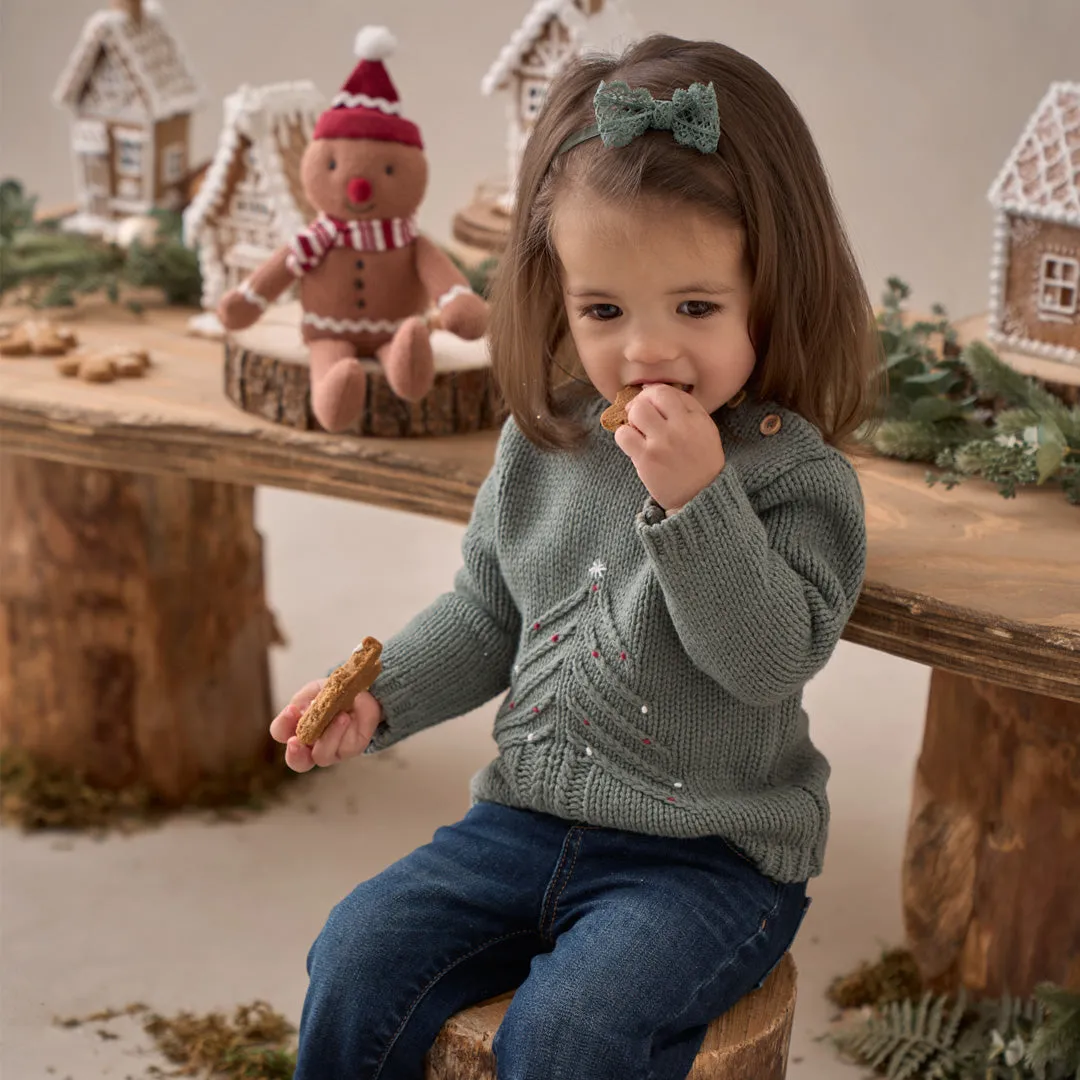 Green Christmas Tree Knit Pullover - Select Size