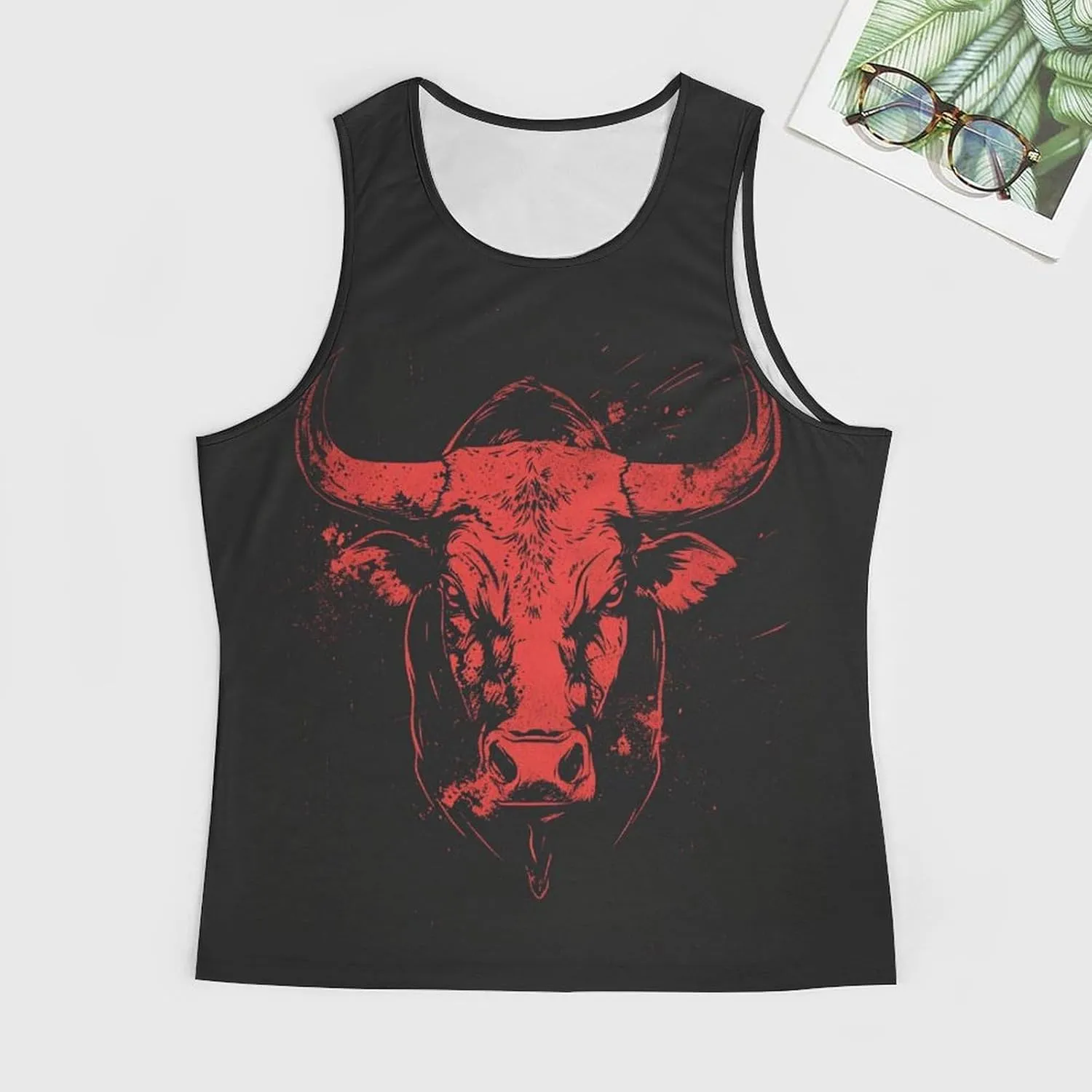 Gym Shirts Men Graphic Tank Top Summer Sleeveless Shirt Quick Dry Cool Crew Neck 3D Design Bodybuilding Fit Tee