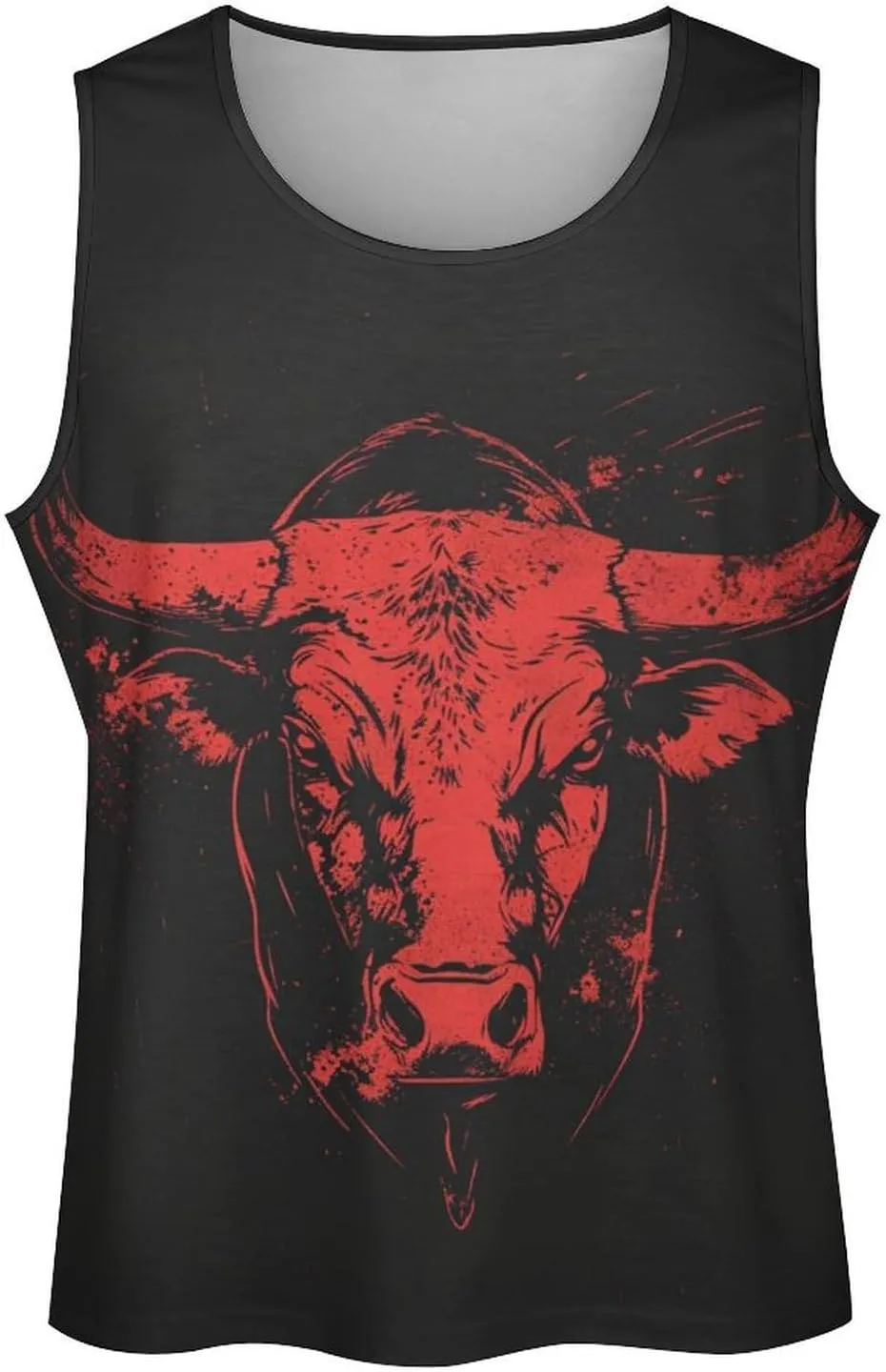 Gym Shirts Men Graphic Tank Top Summer Sleeveless Shirt Quick Dry Cool Crew Neck 3D Design Bodybuilding Fit Tee