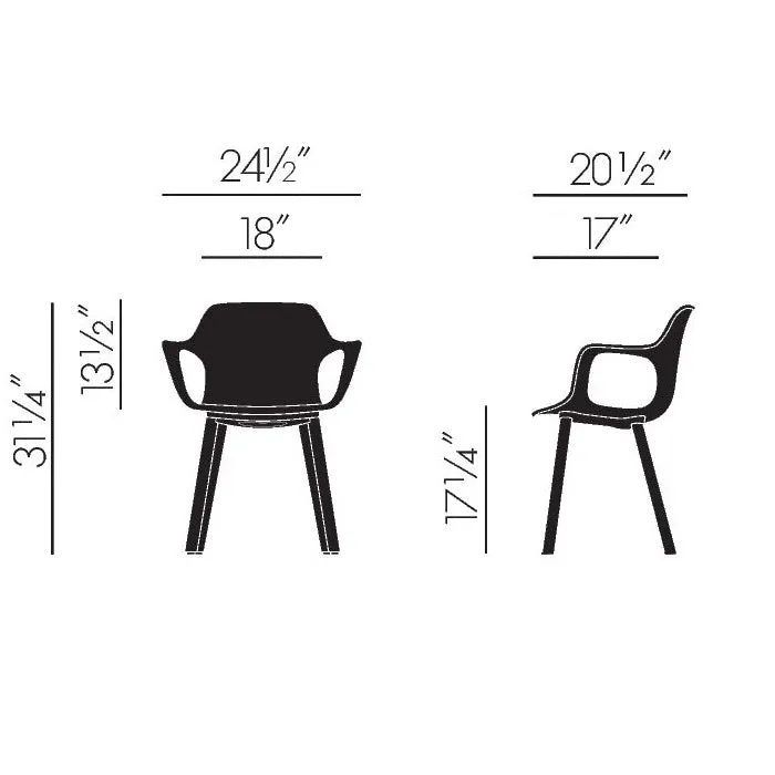 HAL Wood Armchair