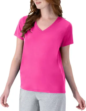 Hanes Women's Cooldri Short Sleeve Performance V-Neck T-Shirt (1 Pack)