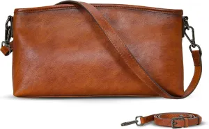 HESHE Leather Crossbody Bags for Women Shoulder Purse Lightweight Functional Purse Women's Shoulder Handbags