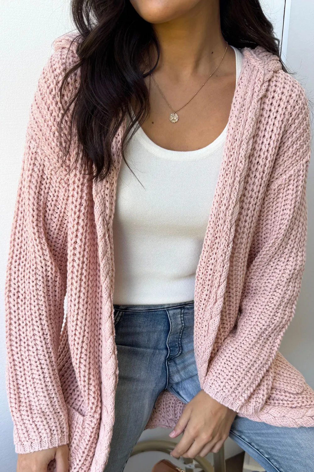 Hooded Knit Cardi