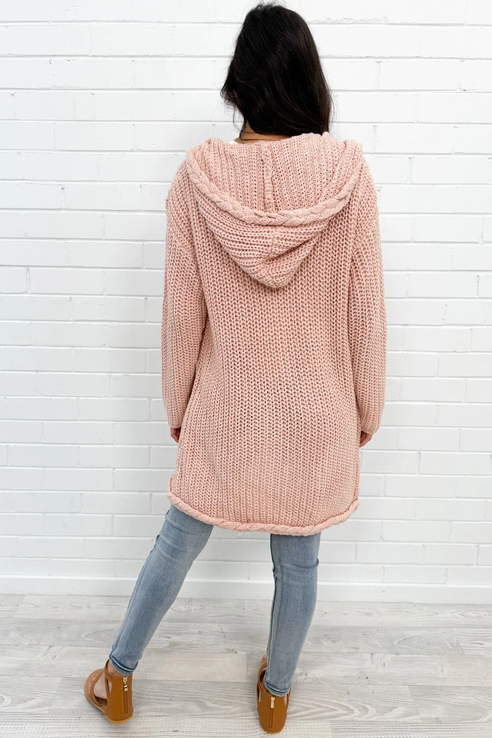 Hooded Knit Cardi