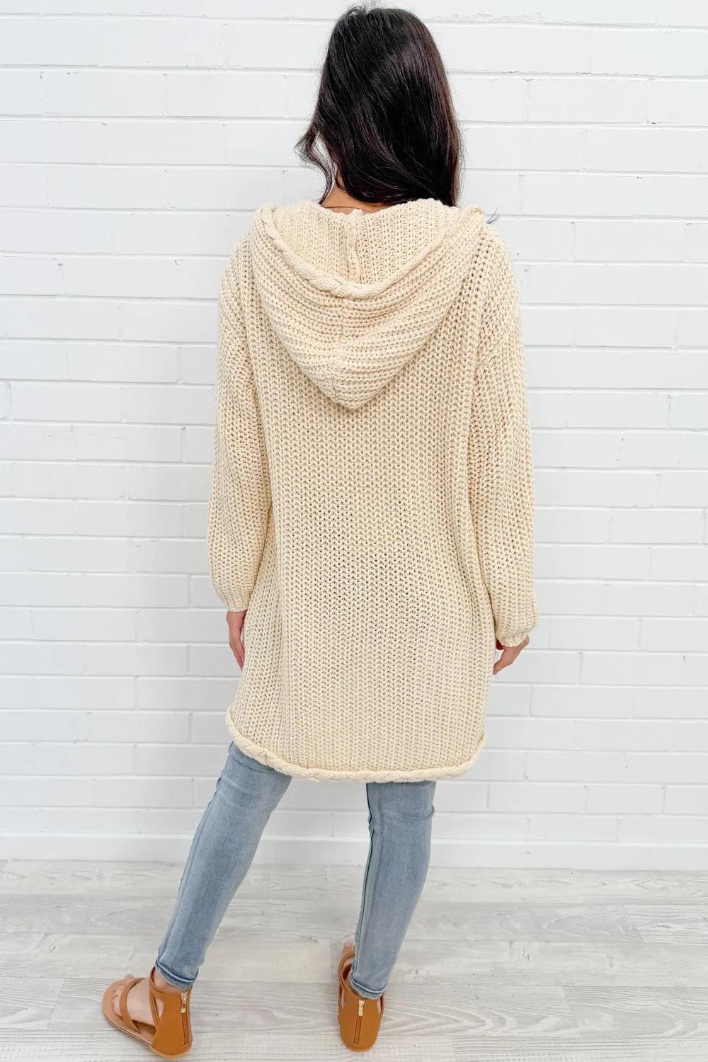 Hooded Knit Cardi