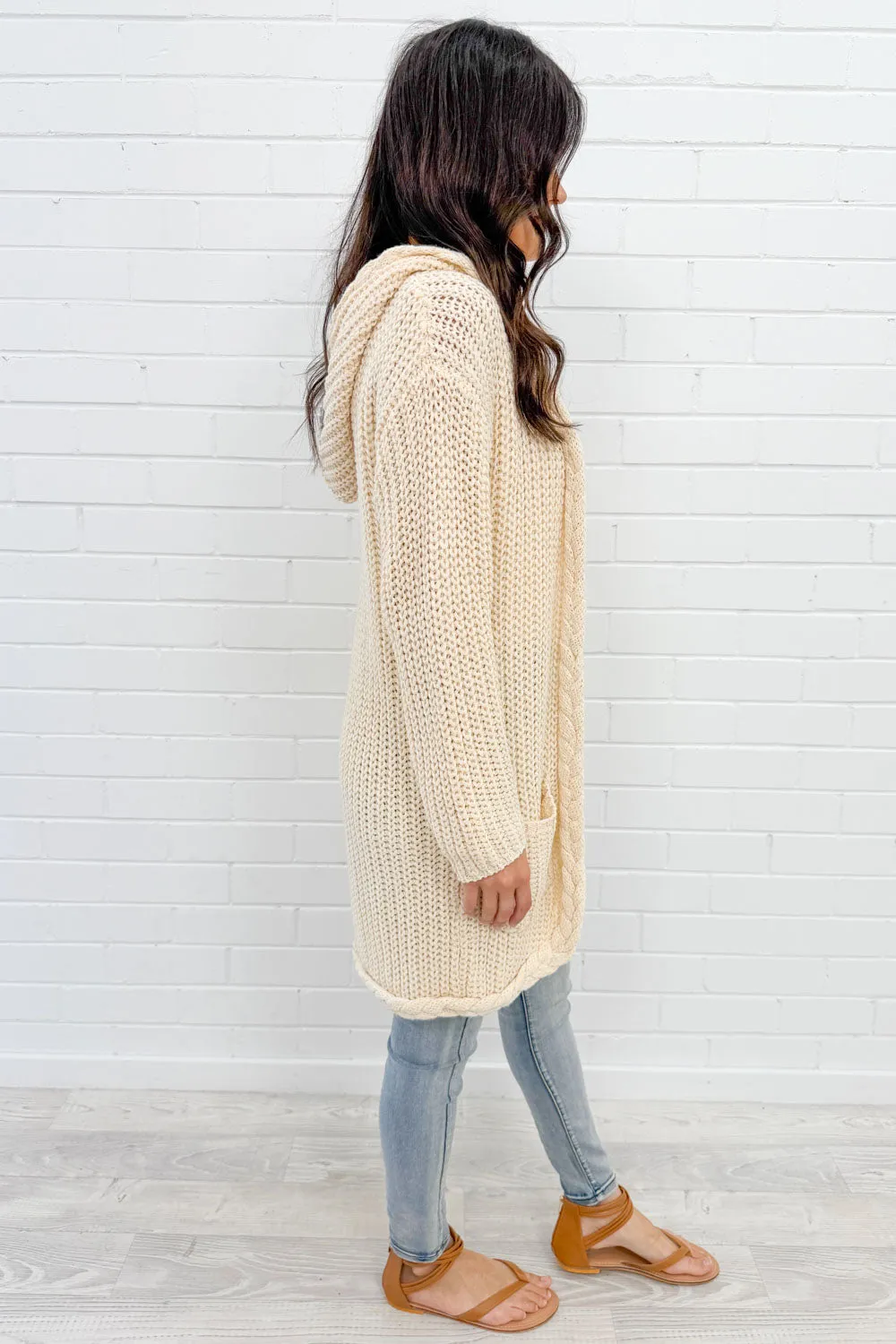 Hooded Knit Cardi