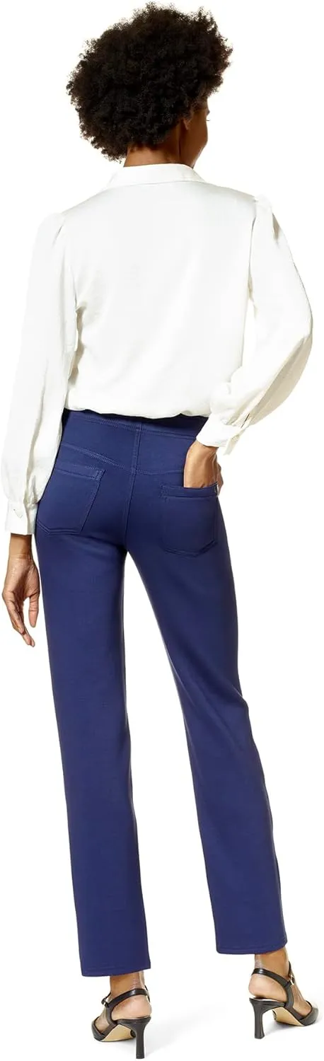 HUE Women's Fashion Ponte Leggings with Functional Back Pockets