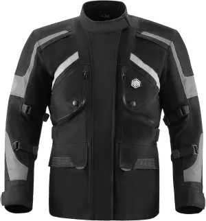 ILM Motorcycle Jacket Adventure Mens Riding Armored Airflow Dirt Bike Touring Waterproof Clothing All Season Model RL01