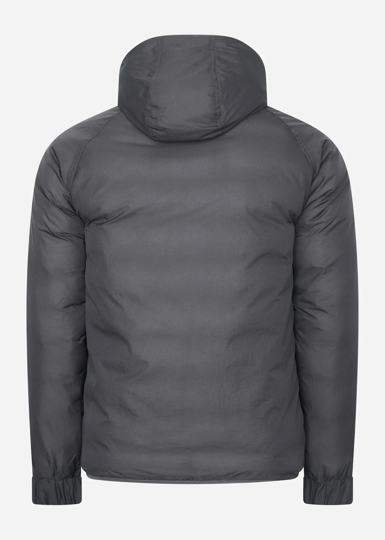Insulated hooded jacket - gunmetal