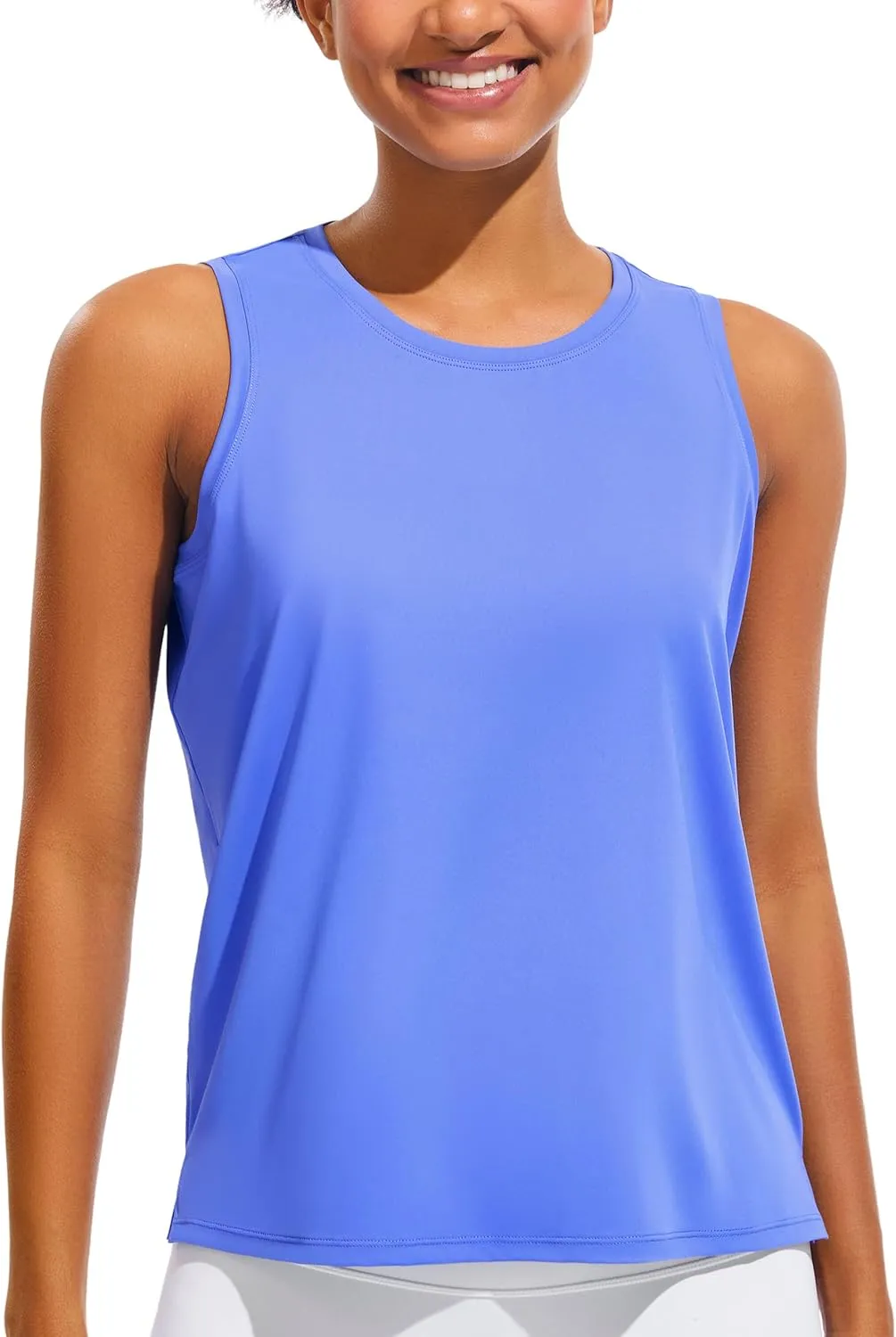JOYSPELS Ice Silk Workout Tank Tops for Women Cool-Dry Sleeveless Loose Fit Yoga Shirts Athletic Running Gym