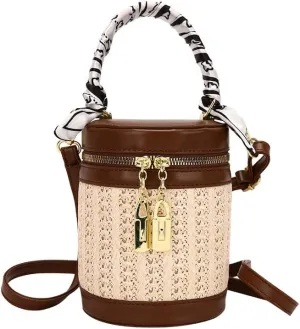 Makeup Bag Chic and Functional: Christmas Gifts for Women - Vintage Crossbody Handbag & Bucket Tote Bag!