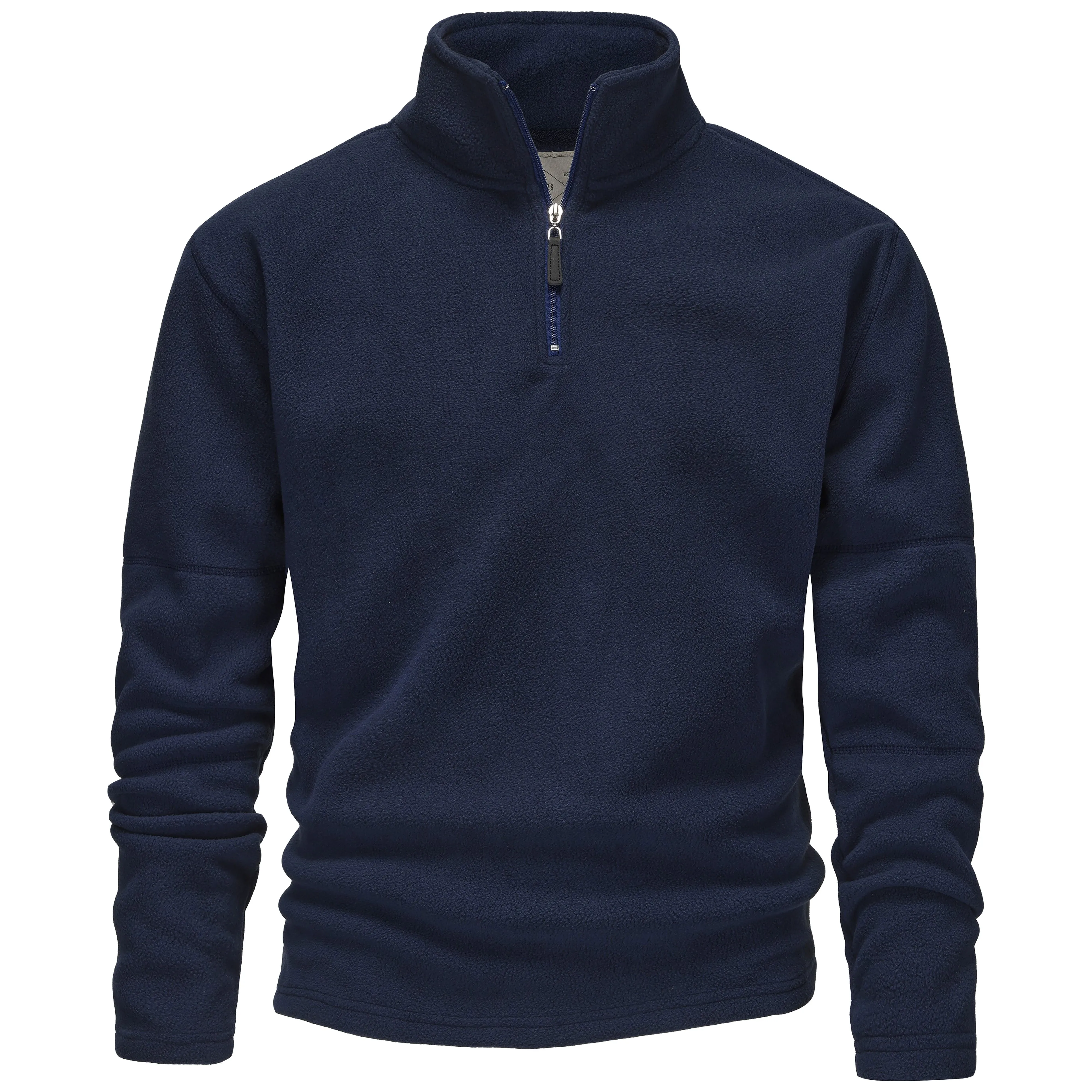 Mens 1/4 Zip Fleece Jumper - Olive Green