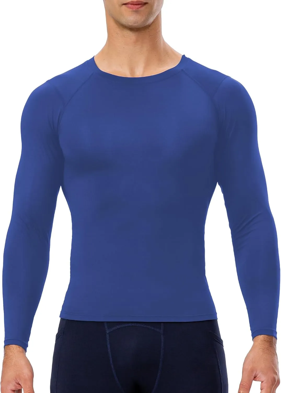 Men's Compression Shirts Long Sleeve Sport Workout T-Shirt Running Cool Dry Tops Active Baselayer Undershirts